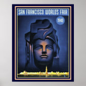 Poster San Francisco World's Fair 1940 Imprimer -16 x 20 (Devant)