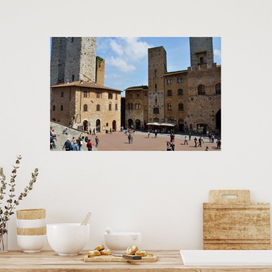 Poster San Gimignano, Italie (Cuisine)