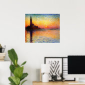 Poster San Giorgio Maggiore à Dusk (Bureau à domicile)