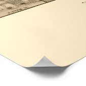 Poster San Jacinto, CA Carte panoramique - 1886 (Coin)