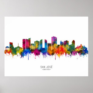 Poster San José Costa Rica Skyline