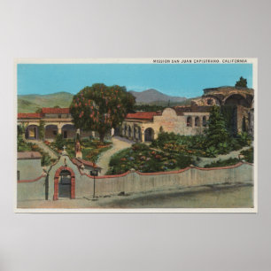 Poster San Juan Capistrano, CAView de la mission