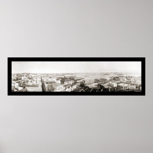 Poster San Juan, Porto Rico Photo 1919 (Devant)
