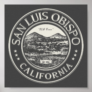 POSTER SAN LUIS OBISPO CALIFORNIE
