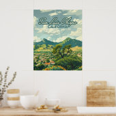 Poster San Luis Obispo SLO California Central Coast Retro (Cuisine)