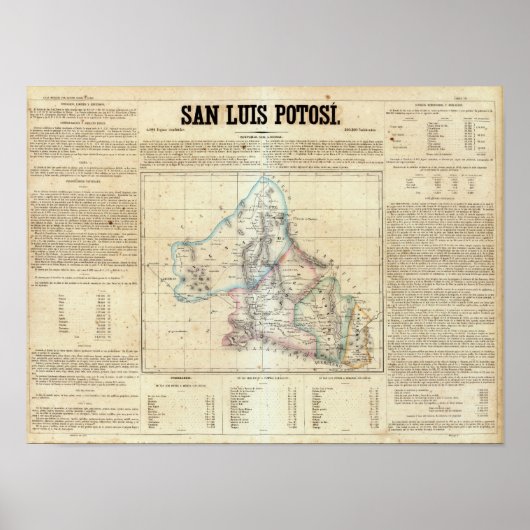 Poster San Luis Potosi, Mexique 2 (Devant)