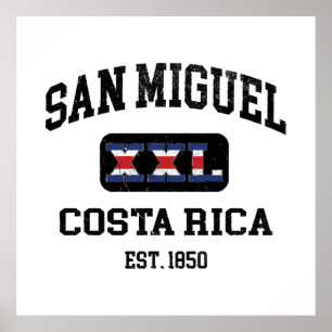Poster San Miguel, Costa Rica - XXL Athlétique