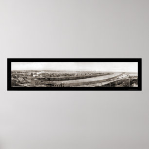 Poster San Pedro CA Lumber Co Photo 1909