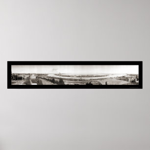 Poster San Pedro, photo énorme 1909 de CA