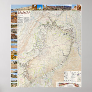 Poster San Rafael Swell : Po de l'arrière-pays de l'Utah