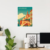 Poster San Remo baisé au soleil (Bureau à domicile)