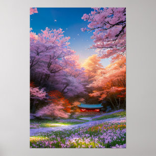Poster Sanctuaire caché des Sakura