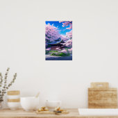 Poster Sanctuaire caché, Sanctuaire de fleurs de cerisier (Cuisine)