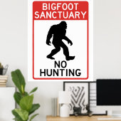 Poster Sanctuaire de Bigfoot (Sasquatch), Pas d'affiche d (Bureau à domicile)