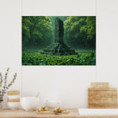 Poster Sanctuaire du champ vert du trèfle (Cuisine)