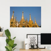 Poster Sanctuaires bouddhistes (Bureau à domicile)