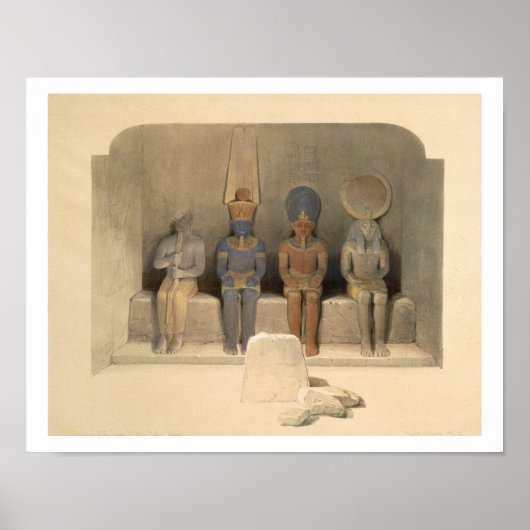 Poster Sanctuary of the Temple of Abu Simbel, from "Egypt (Devant)