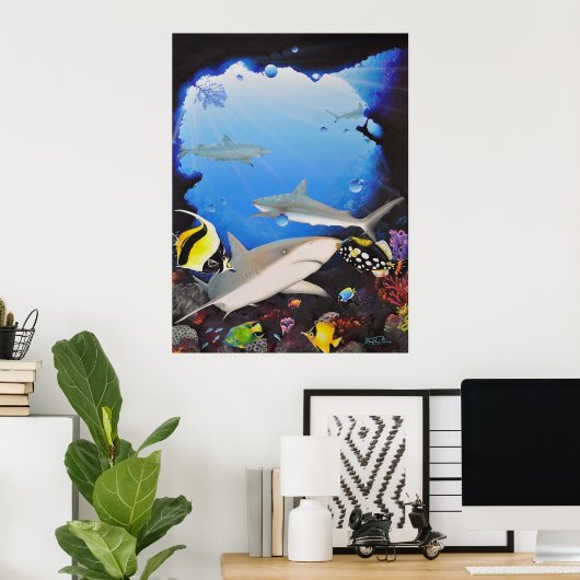 Poster sanctuaryoftheshark (Bureau à domicile)
