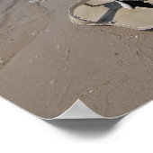 Poster Sandales sur la plage (Coin)