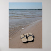 Poster Sandales sur la plage (Devant)