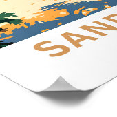 Poster Sandbanks Angleterre - Imprimer (Coin)