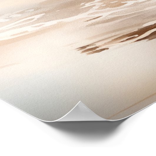 Poster Sandpiper Bird Art Imprimer l'affiche (Coin)