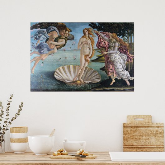Poster Sandro Botticelli la naissance de venus (Cuisine)