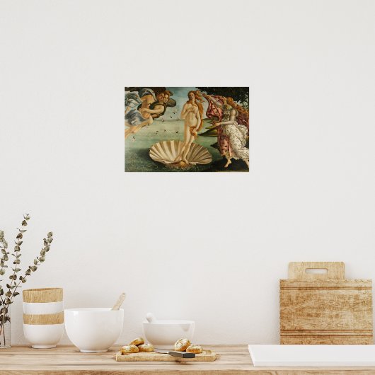 Poster Sandro Botticelli - La naissance de Vénus (Cuisine)