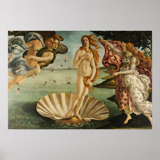 Poster Sandro Botticelli - La naissance de Vénus (Devant)