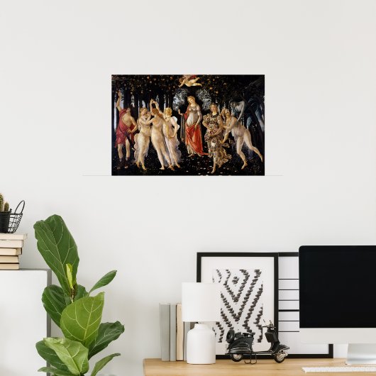 Poster Sandro Botticelli - La Primavera (Bureau à domicile)