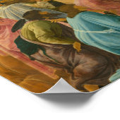 Poster Sandro Botticelli - L'Adoration des Mages (Coin)