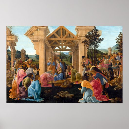 Poster Sandro Botticelli L'Adoration des Mages (Devant)