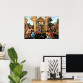 Poster Sandro Botticelli L'Adoration des Mages (Bureau à domicile)