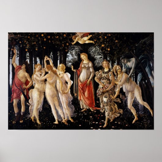 Poster Sandro Botticelli - Le Printemps (Devant)