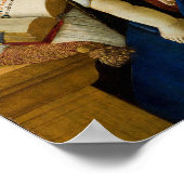 Poster Sandro Botticelli Madonna du livre Enfant Jésus (Coin)