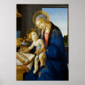 Poster Sandro Botticelli Madonna du livre Enfant Jésus (Devant)