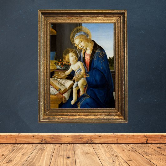 Poster Sandro Botticelli Madonna du livre Enfant Jésus