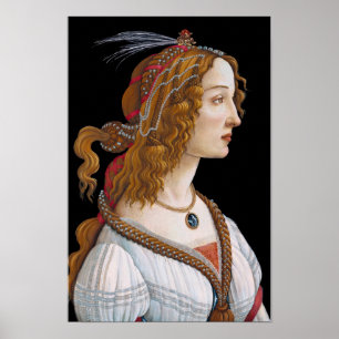 Poster Sandro Botticelli - Portrait de Simonetta Vespucci