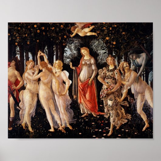 Poster Sandro Botticelli Primavera (Devant)