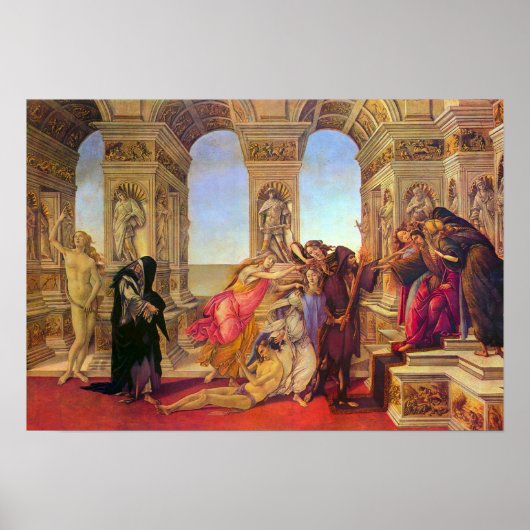 Poster Sandro Botticelli-Slander (Devant)