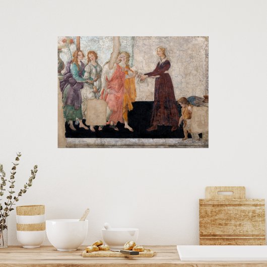 Poster Sandro Botticelli - Vénus et les Trois Grâces (Cuisine)
