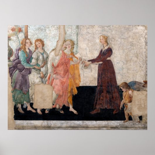 Poster Sandro Botticelli - Vénus et les Trois Grâces (Devant)