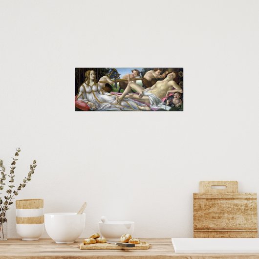 Poster Sandro Botticelli Vénus et Mars (Cuisine)