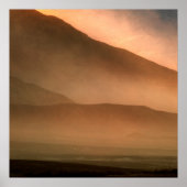 Poster Sandstorm at Mesquite Sand Dunes (Devant)