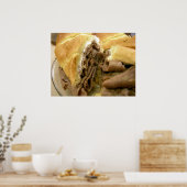 Poster Sandwich au boeuf rôti au fromage de chèvre crémeu (Cuisine)