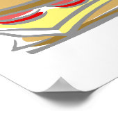 Poster Sandwich au fromage et à la tomate (Coin)