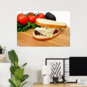 Poster Sandwich au pain de viande (Bureau à domicile)