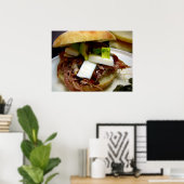 Poster sandwich au porc pulsé (Bureau à domicile)