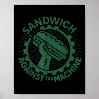 Sandwich contre la machine pour hommes femmes