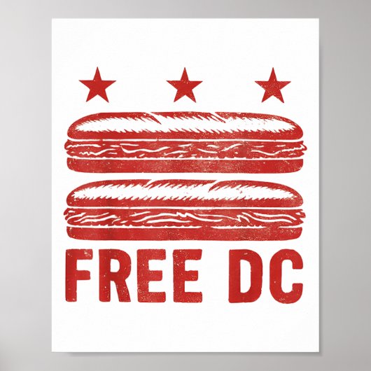 Poster Sandwich Dc Sub Sandwich Dc Gratuit (Devant)